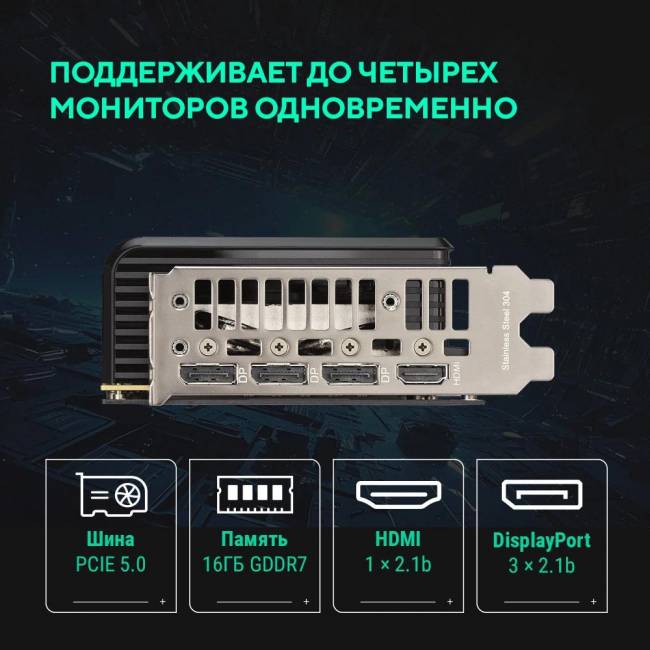 Видеокарта ASUS PRIME-RTX5060TI-O16G — для бизнеса и офиса