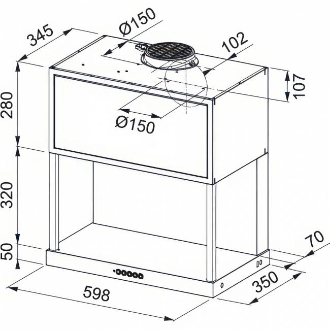 Вытяжка Franke FMA MODULAR F60 BK MATT Franke 335.0706.646 — для бизнеса и офиса Вытяжка Franke FMA MODULAR F60 BK MATT Franke 335.0706.646 — для бизнеса и офиса