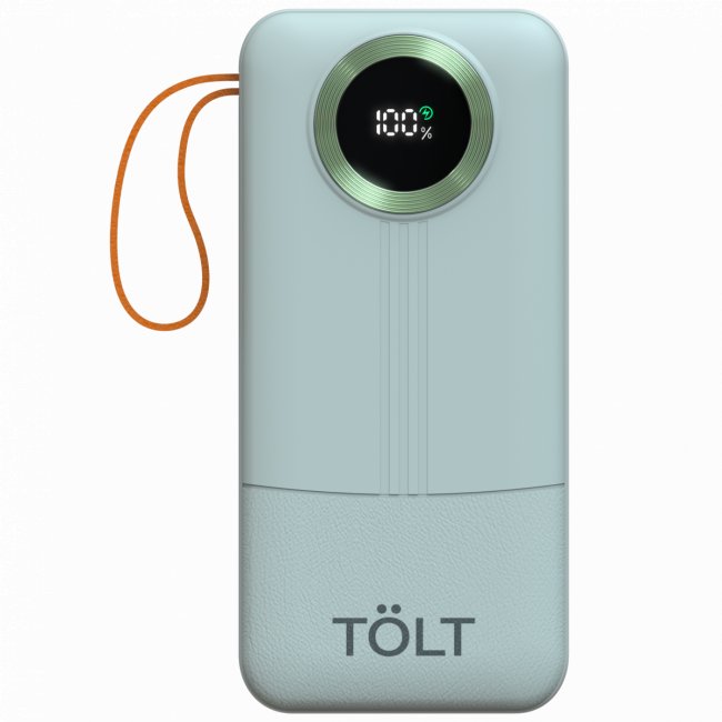 Портативный аккумулятор TOLT Lit KP328 Green, 30000mAh, 22,5W, fast charging and PD, green, CCC TÖLT KP328 Green — для бизнеса и офиса Портативный аккумулятор TOLT Lit KP328 Green, 30000mAh, 22,5W, fast charging and PD, green, CCC TÖLT KP328 Green — для бизнеса и офиса