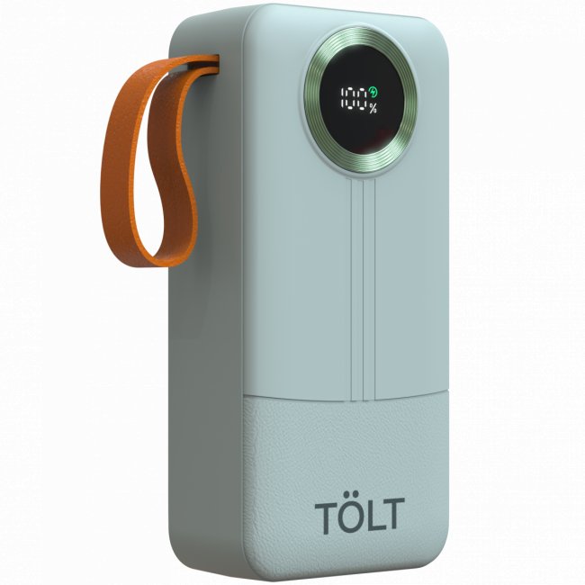 Портативный аккумулятор TOLT Lit KP328 Green, 30000mAh, 22,5W, fast charging and PD, green, CCC TÖLT KP328 Green — для бизнеса и офиса Портативный аккумулятор TOLT Lit KP328 Green, 30000mAh, 22,5W, fast charging and PD, green, CCC TÖLT KP328 Green — для бизнеса и офиса