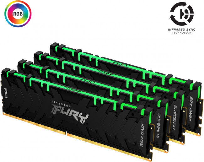 Память оперативная Kingston FURY Renegade RGB KF432C16RB1AK4/64 — для бизнеса и офиса