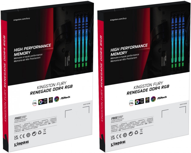 Память оперативная Kingston FURY Renegade RGB KF432C16RB1AK4/64 — для бизнеса и офиса