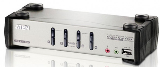 Переключатель консоли электронный, 4 порта PS/1 ATEN CS1734B — для бизнеса и офиса