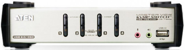 Переключатель консоли электронный, 4 порта PS/1 ATEN CS1734B — для бизнеса и офиса