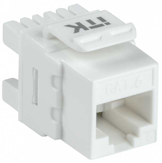 ITK Модуль Keystone Jack кат. 6 UTP 110 IDC 180 град. ITK CS1-1C06U-12 — для бизнеса и офиса