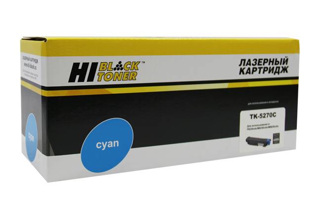 Тонер-картридж Hi-Black (HB-TK-5270C) для Kyocera M6230cidn/M6630/P6230cdn, C, 6K — для бизнеса и офиса