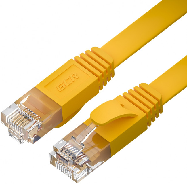 GCR Патч-корд PROF плоский прямой 2.0m, UTP медь кат.6, желтый, 30 AWG, ethernet high speed 10 Гбит/с, RJ45, T568B, GCR-52827 Greenconnect RJ45(m) - RJ45(m) Cat. 7 F/FTP LSZH 2м — для бизнеса и офиса GCR Патч-корд PROF плоский прямой 2.0m, UTP медь кат.6, желтый, 30 AWG, ethernet high speed 10 Гбит/с, RJ45, T568B, GCR-52827 Greenconnect RJ45(m) - RJ45(m) Cat. 7 F/FTP LSZH 2м — для бизнеса и офиса