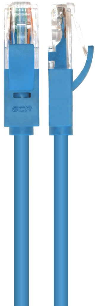 Greenconnect Патч-корд прямой 0.1m, UTP кат.5e, синий, позолоченные контакты, 24 AWG, литой, GCR-LNC01-0.1m, ethernet high speed 1 Гбит/с, RJ45, T568B Greenconnect RJ45(m) - RJ45(m) Cat. 5e U/UTP PVC 0.1м синий — для бизнеса и офиса