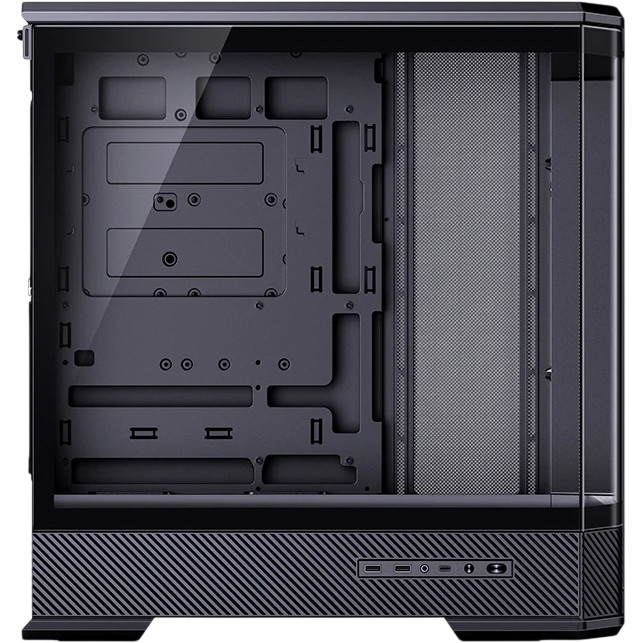 Корпус без блока питания JONSBO D400 Black — для бизнеса и офиса