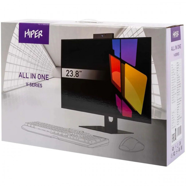 Моноблок Hiper V6-i3141R8N2H6FBI6EP — для бизнеса и офиса