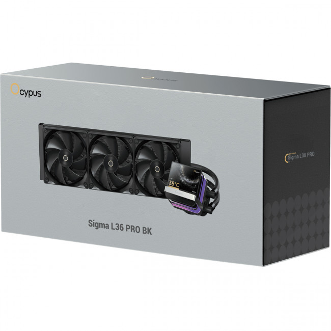 Система жидкостного охлаждения Ocypus Sigma-L36-BK3ANWL00P-GL Black — для бизнеса и офиса Система жидкостного охлаждения Ocypus Sigma-L36-BK3ANWL00P-GL Black — для бизнеса и офиса