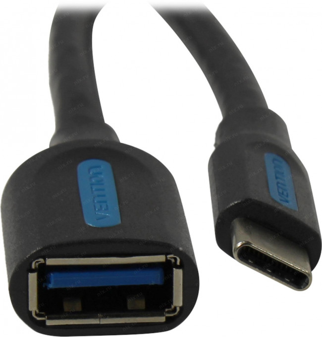 Адаптер-переходник Vention USB CM/ OTG USB 3.0 AF, гибкий - 0,15м. Vention CCVBB