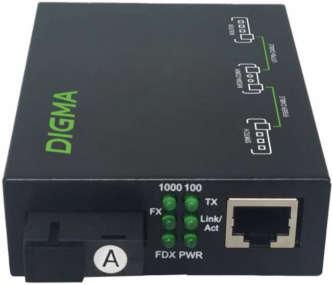 Медиаконвертер Digma DMC-1G35-20AL — для бизнеса и офиса