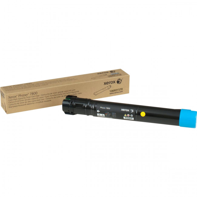 Голубой тонер-картридж повыш. емк. Xerox (106R01570) — для бизнеса и офиса