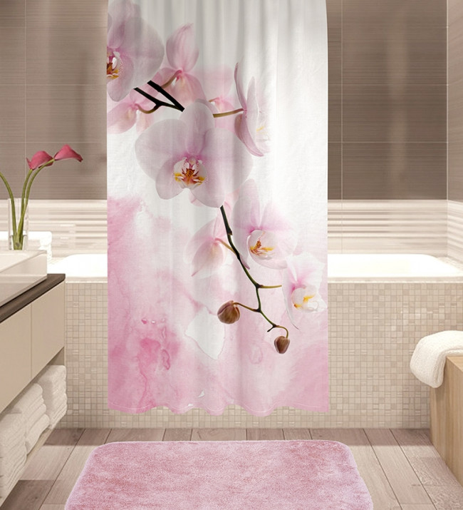 Штора для ванной Штора для ванной Rosso, 180x180 см