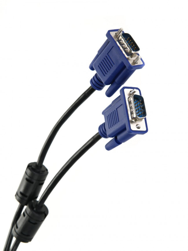 Кабель соединительный SVGA (15M/M) 1,8m 2 фильтра TV-COM <QCG120H-1.8M> VCOM VGA (m) - VGA (m) 1.8м Кабель соединительный SVGA (15M/M) 1,8m 2 фильтра TV-COM <QCG120H-1.8M> VCOM VGA (m) - VGA (m) 1.8м