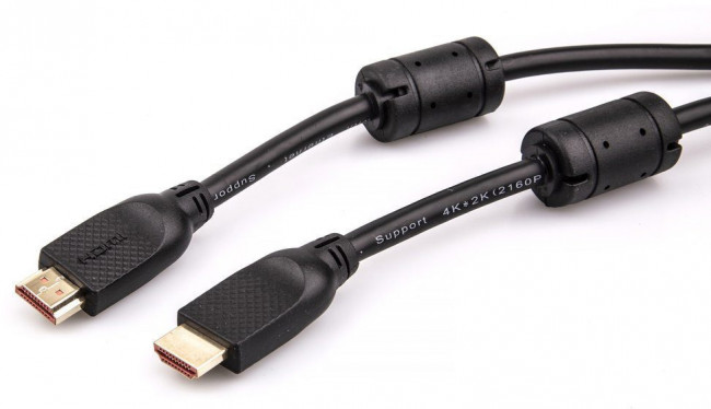 Кабель HDMI 19M/M ver 2.0, 3М,2 фильтра, Aopen/Qust <ACG517D-3M> VCOM HDMI (m) - HDMI (m) 3м — для бизнеса и офиса