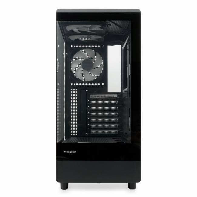 Корпус без блока питания HSPD F510-TGBK-ARGB — для бизнеса и офиса Корпус без блока питания HSPD F510-TGBK-ARGB — для бизнеса и офиса