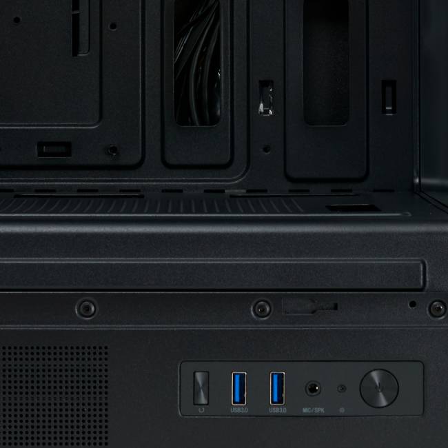 Корпус без блока питания HSPD F510-TGBK-ARGB — для бизнеса и офиса Корпус без блока питания HSPD F510-TGBK-ARGB — для бизнеса и офиса