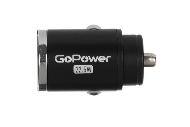 Сетевое З/У Автомобильное З/У GoPower GPQC12 1USB+1Type-C 22.5W Mini — для бизнеса и офиса