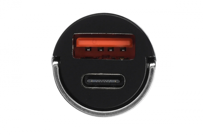 Сетевое З/У Автомобильное З/У GoPower GPQC12 1USB+1Type-C 22.5W Mini — для бизнеса и офиса