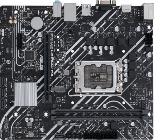 Материнская плата ASUS PRIME H610M-K D4 — для бизнеса и офиса Материнская плата ASUS PRIME H610M-K D4 — для бизнеса и офиса