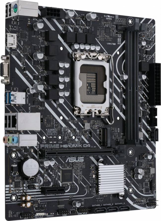 Материнская плата ASUS PRIME H610M-K D4 — для бизнеса и офиса Материнская плата ASUS PRIME H610M-K D4 — для бизнеса и офиса