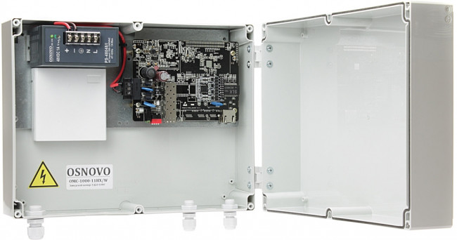 Медиаконвертер OSNOVO OMC-1000-11HX/W — для бизнеса и офиса Медиаконвертер OSNOVO OMC-1000-11HX/W — для бизнеса и офиса