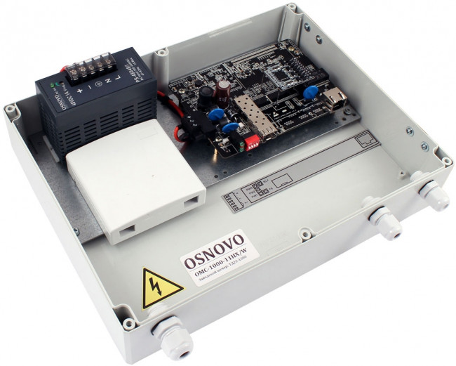 Медиаконвертер OSNOVO OMC-1000-11HX/W — для бизнеса и офиса Медиаконвертер OSNOVO OMC-1000-11HX/W — для бизнеса и офиса