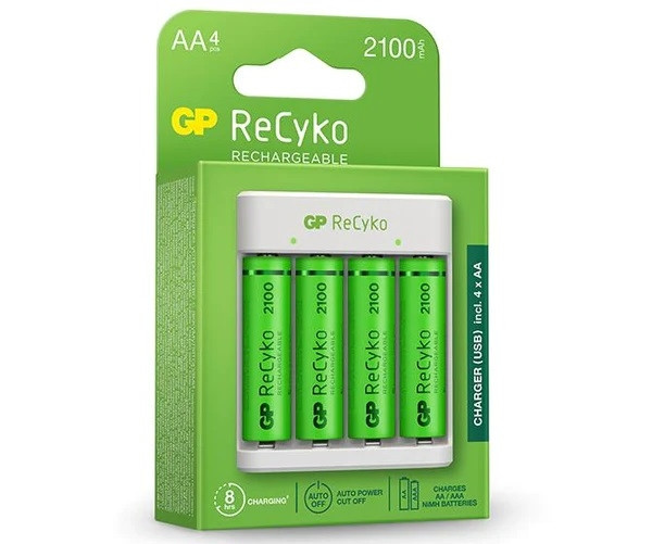 Зарядное устройство Е411 для АА и ААА аккумуляторов.В комплекте 4 аккумулятора GP ААА750 GP USB Charger Е411 (4610116214183) Зарядное устройство Е411 для АА и ААА аккумуляторов.В комплекте 4 аккумулятора GP ААА750 GP USB Charger Е411 (4610116214183)