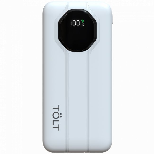 Портативный аккумулятор TOLT Lit KP226 White, 20000mAh, 22,5W, fast charging and PD, white, CCC TÖLT KP226 White — для бизнеса и офиса Портативный аккумулятор TOLT Lit KP226 White, 20000mAh, 22,5W, fast charging and PD, white, CCC TÖLT KP226 White — для бизнеса и офиса