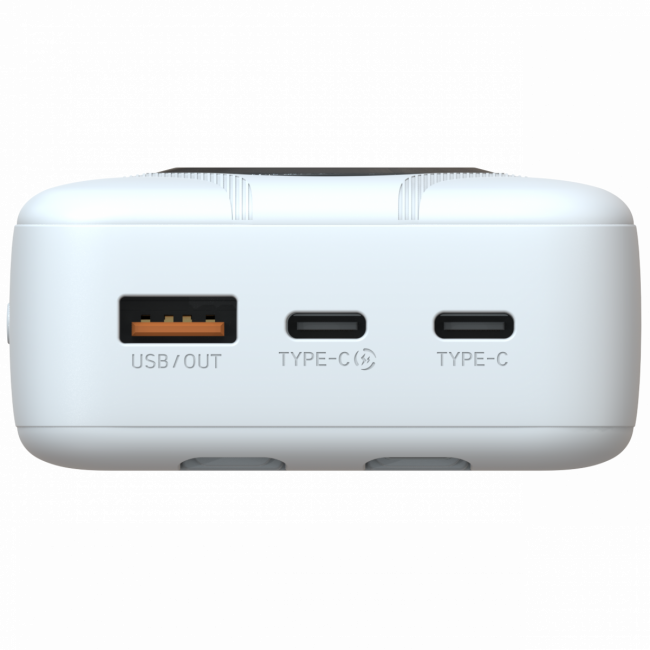 Портативный аккумулятор TOLT Lit KP226 White, 20000mAh, 22,5W, fast charging and PD, white, CCC TÖLT KP226 White — для бизнеса и офиса
