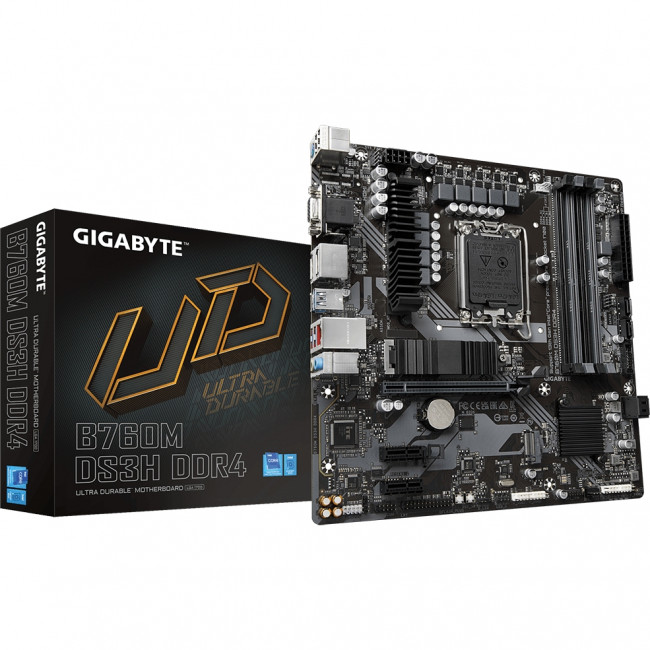 Материнская плата GigaByte B760M DS3H DDR4 — для бизнеса и офиса
