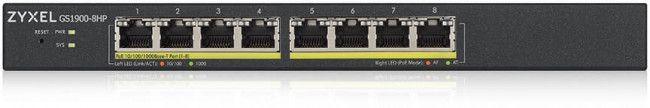 Коммутатор Zyxel GS1900-8HP — для бизнеса и офиса Коммутатор Zyxel GS1900-8HP — для бизнеса и офиса