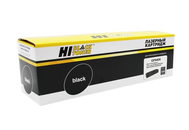 Картридж Hi-Black (HB-CF540X) для HP CLJ Pro M254nw/dw/M280nw/M281fdn/M281fdw, Bk, 3,2K — для бизнеса и офиса