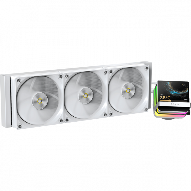 Система жидкостного охлаждения Ocypus Sigma-L36-WH3ANWL00P-GL White — для бизнеса и офиса Система жидкостного охлаждения Ocypus Sigma-L36-WH3ANWL00P-GL White — для бизнеса и офиса