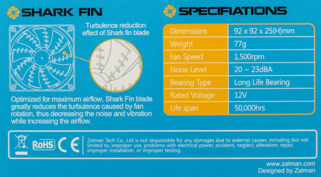 Вентилятор для корпуса Zalman ZM-F2 PLUS (SF) — для бизнеса и офиса