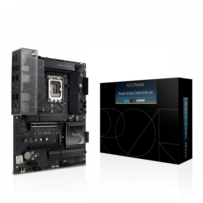 Материнская плата ASUS PROART B760-CREATOR D4 — для бизнеса и офиса Материнская плата ASUS PROART B760-CREATOR D4 — для бизнеса и офиса