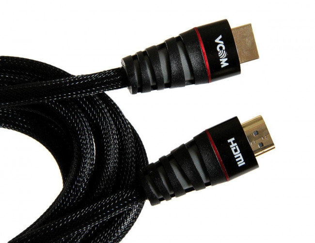 Кабель HDMI 19M/M ver. 2.0 черные коннекторы, 3m VCOM <CG526S-B-3M> Blister VCOM HDMI (m) - HDMI (m) 3м
