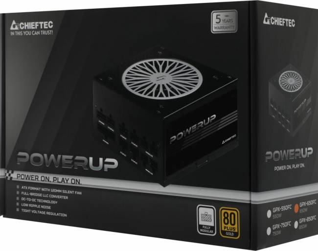 Блок питания Chieftec GPX-650FC — для бизнеса и офиса