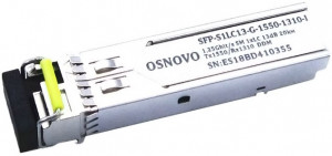 Трансивер OSNOVO SFP-S1LC13-G-1550-1310-I