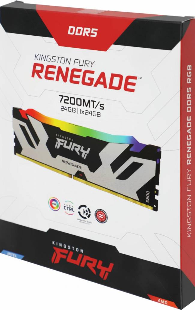 Память DDR5 24GB 7200MHz Kingston KF572C38RSA-24 — для бизнеса и офиса Память DDR5 24GB 7200MHz Kingston KF572C38RSA-24 — для бизнеса и офиса