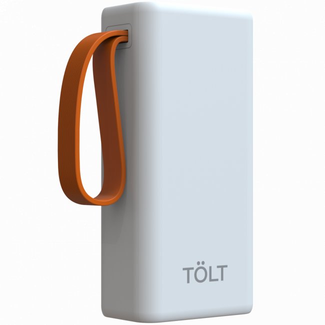 Портативный аккумулятор TOLT Lit KP303 White, 30000mAh, 22,5W, fast charging and PD, white, CCC TÖLT KP303 White — для бизнеса и офиса Портативный аккумулятор TOLT Lit KP303 White, 30000mAh, 22,5W, fast charging and PD, white, CCC TÖLT KP303 White — для бизнеса и офиса
