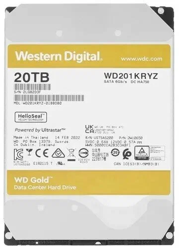 Жесткий диск WD WD201KRYZ — для бизнеса и офиса Жесткий диск WD WD201KRYZ — для бизнеса и офиса