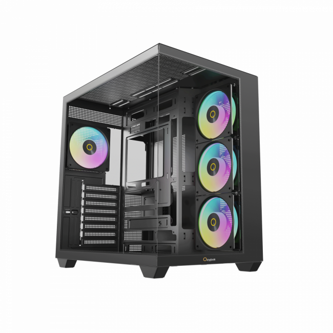 Корпус ПК без блока питания Ocypus Gamma C74 BK ARGB Black — для бизнеса и офиса