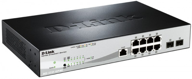Сетевой коммутатор D-Link DGS-1210-10P/ME/A1A Сетевой коммутатор D-Link DGS-1210-10P/ME/A1A