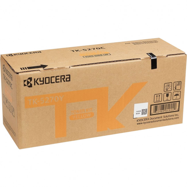 тонер-картридж Kyocera TK-5270Y Kyocera 1T02TVANL0 — для бизнеса и офиса