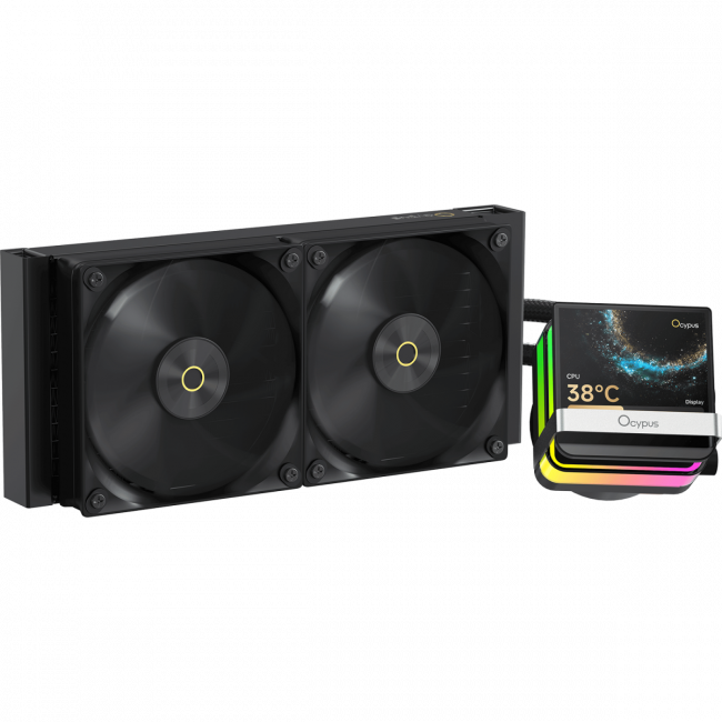 Система жидкостного охлаждения Ocypus Sigma-L24-BK2ANWL00P-GL Black — для бизнеса и офиса
