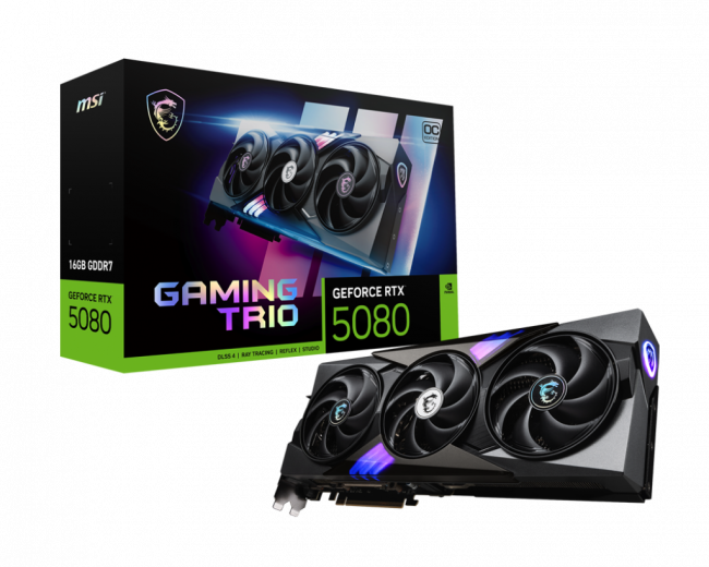 Видеокарта MSI GeForce RTX 5080 16G GAMING TRIO OC — для бизнеса и офиса Видеокарта MSI GeForce RTX 5080 16G GAMING TRIO OC — для бизнеса и офиса