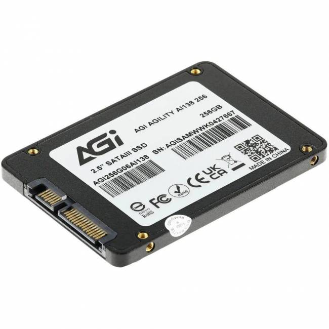 Твердотельный накопитель AGI TECHNOLOGY CO., LTD AGI256G06AI138-CB — для бизнеса и офиса